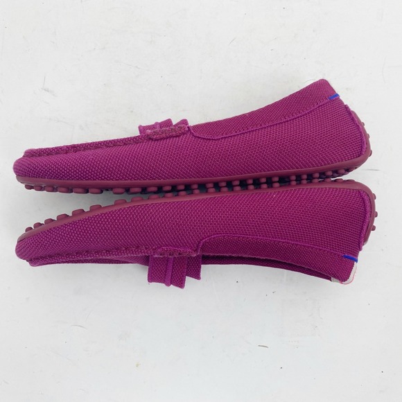 Rothys The Driver Berry Purple Knit Penny Loafer Shoes Womens Size 6 - Picture 4 of 10